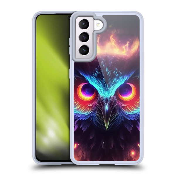Wumples Cosmic Animals Owl Soft Gel Case for Samsung Galaxy S21 5G