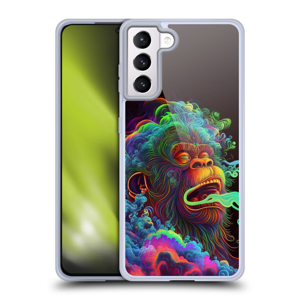 Wumples Cosmic Animals Clouded Monkey Soft Gel Case for Samsung Galaxy S21+ 5G