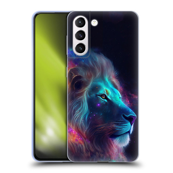 Wumples Cosmic Animals Lion Soft Gel Case for Samsung Galaxy S21+ 5G