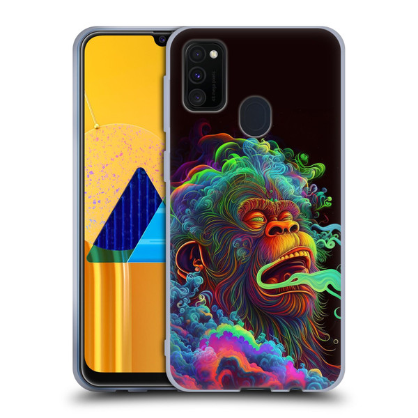 Wumples Cosmic Animals Clouded Monkey Soft Gel Case for Samsung Galaxy M30s (2019)/M21 (2020)