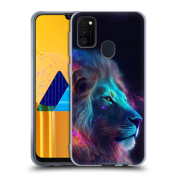 Wumples Cosmic Animals Lion Soft Gel Case for Samsung Galaxy M30s (2019)/M21 (2020)