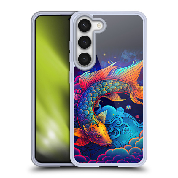 Wumples Cosmic Animals Clouded Koi Fish Soft Gel Case for Samsung Galaxy S23 5G
