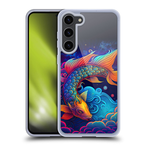 Wumples Cosmic Animals Clouded Koi Fish Soft Gel Case for Samsung Galaxy S23+ 5G
