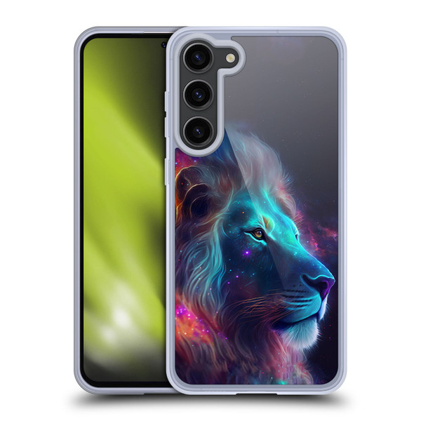 Wumples Cosmic Animals Lion Soft Gel Case for Samsung Galaxy S23+ 5G