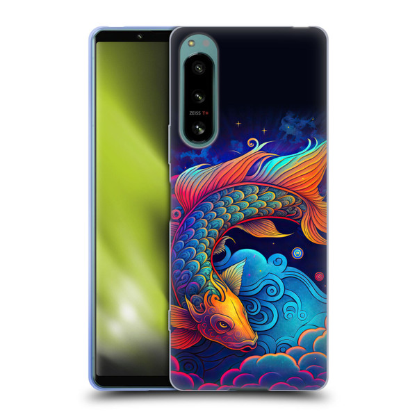 Wumples Cosmic Animals Clouded Koi Fish Soft Gel Case for Sony Xperia 5 IV