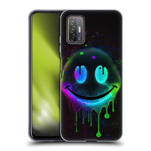 Wumples Cosmic Arts Drip Smiley Soft Gel Case for HTC Desire 21 Pro 5G