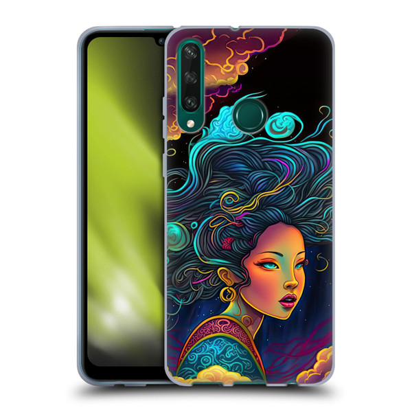 Wumples Cosmic Arts Cloud Goddess Soft Gel Case for Huawei Y6p