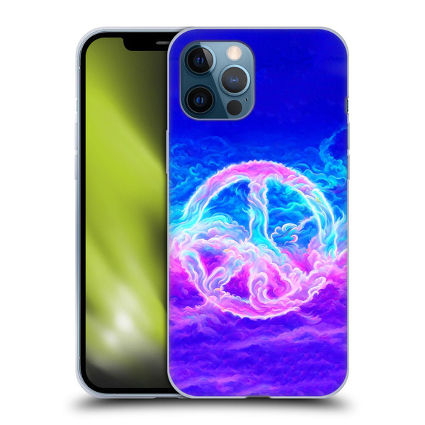 Wumples Cosmic Arts Clouded Peace Symbol Soft Gel Case for Apple iPhone 12 Pro Max