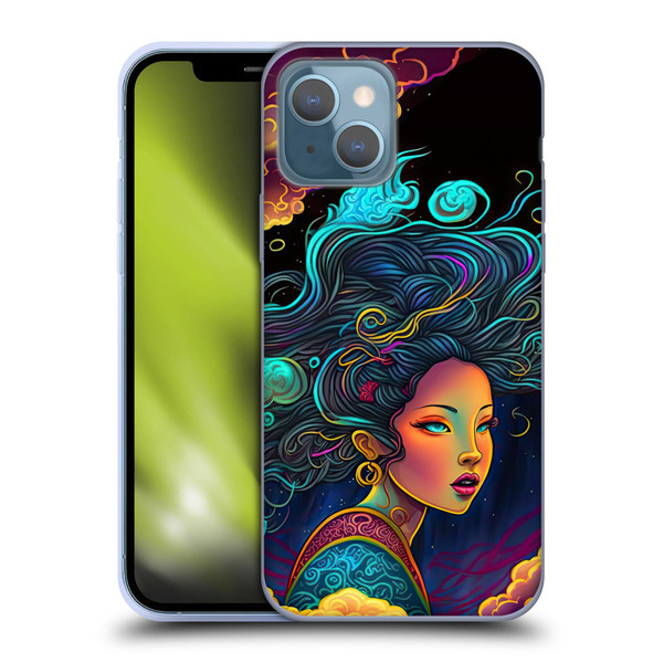 Wumples Cosmic Arts Cloud Goddess Soft Gel Case for Apple iPhone 13