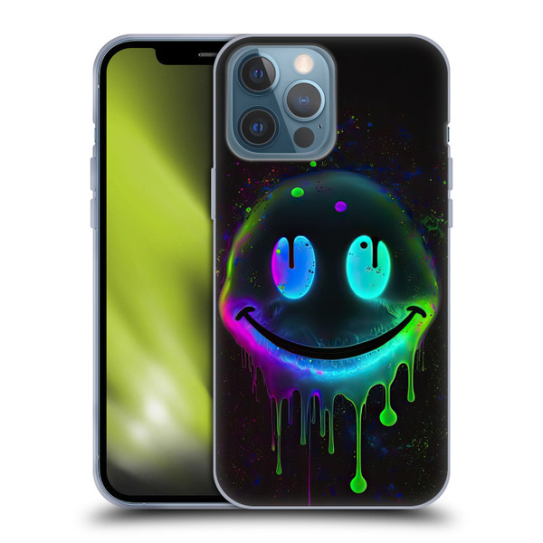 Wumples Cosmic Arts Drip Smiley Soft Gel Case for Apple iPhone 13 Pro Max