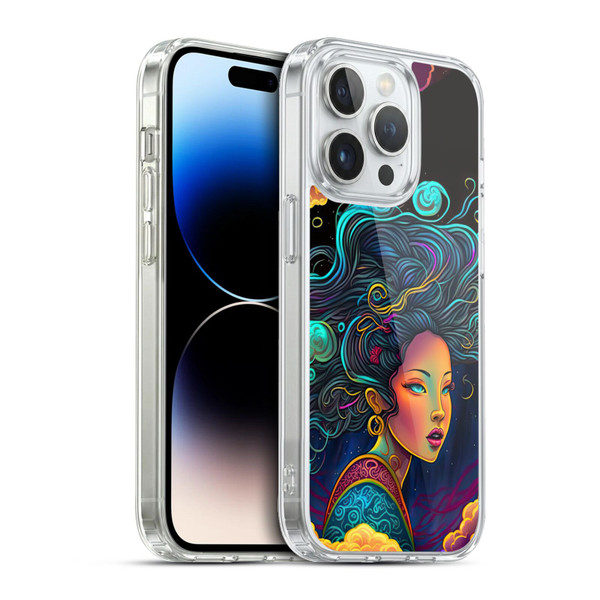 Wumples Cosmic Arts Cloud Goddess Soft Gel Case for Apple iPhone 13 Pro & MagSafe