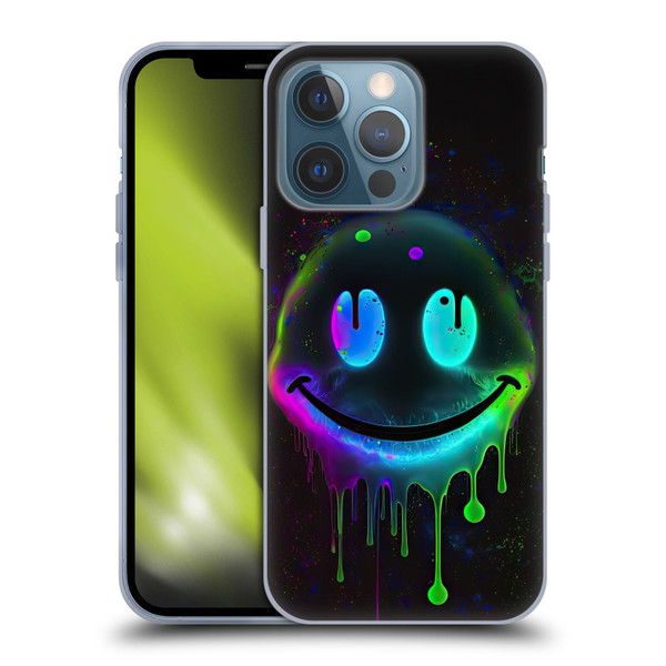 Wumples Cosmic Arts Drip Smiley Soft Gel Case for Apple iPhone 13 Pro