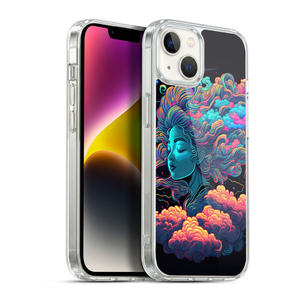 Wumples Cosmic Arts Cloud Goddess Aphrodite Soft Gel Case for Apple iPhone 14 Plus & MagSafe