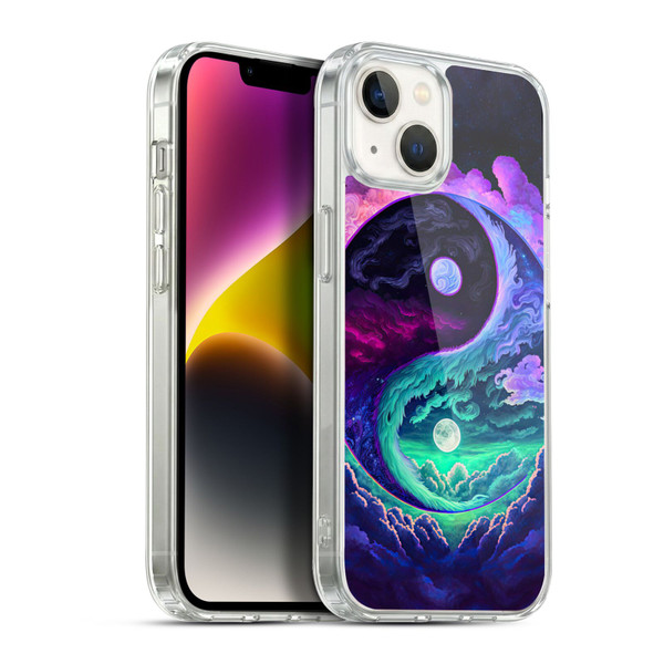 Wumples Cosmic Arts Clouded Yin Yang Soft Gel Case for Apple iPhone 14 Plus & MagSafe