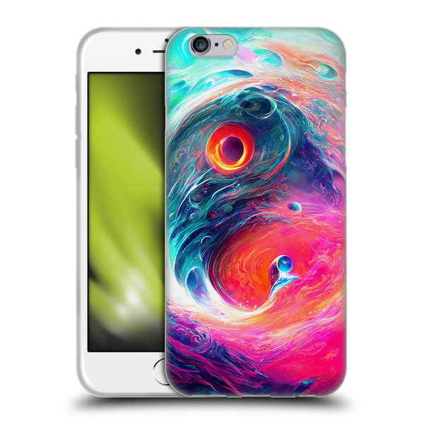 Wumples Cosmic Arts Blue And Pink Yin Yang Vortex Soft Gel Case for Apple iPhone 6 / iPhone 6s