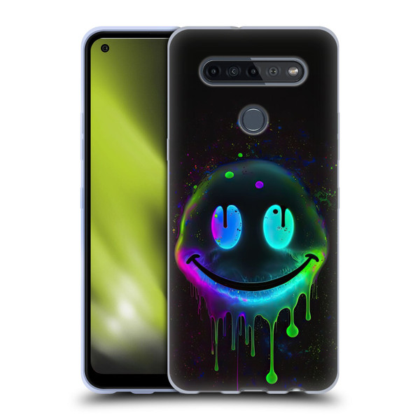 Wumples Cosmic Arts Drip Smiley Soft Gel Case for LG K51S