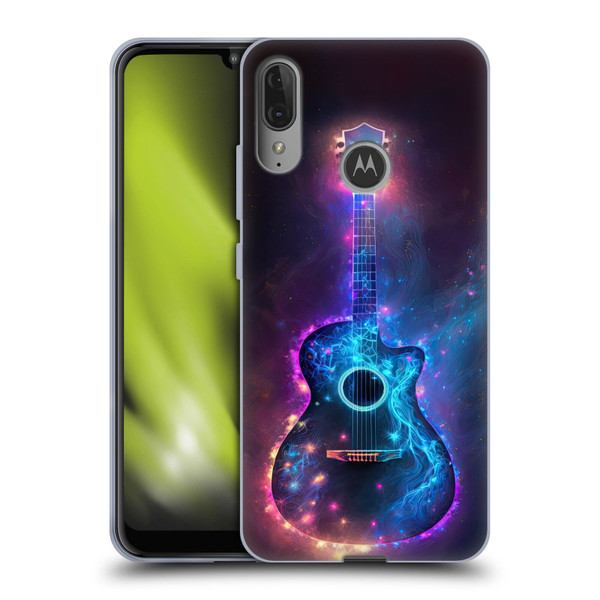 Wumples Cosmic Arts Guitar Soft Gel Case for Motorola Moto E6 Plus