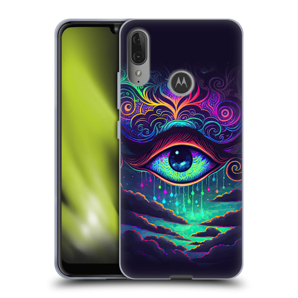 Wumples Cosmic Arts Eye Soft Gel Case for Motorola Moto E6 Plus
