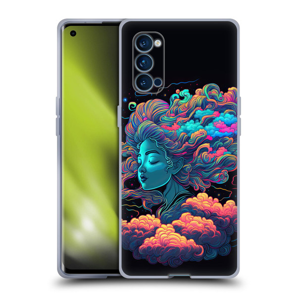 Wumples Cosmic Arts Cloud Goddess Aphrodite Soft Gel Case for OPPO Reno 4 Pro 5G
