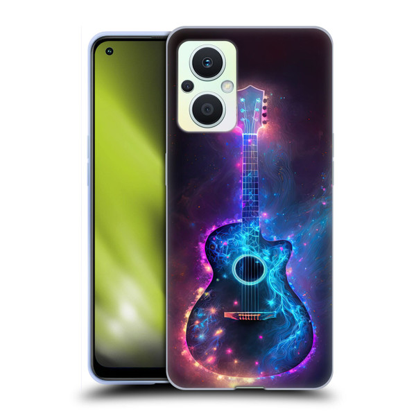 Wumples Cosmic Arts Guitar Soft Gel Case for OPPO Reno8 Lite