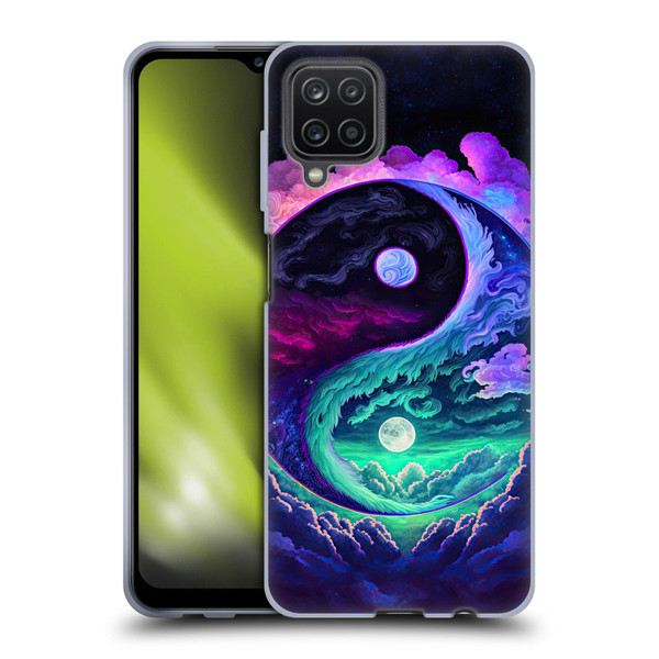 Wumples Cosmic Arts Clouded Yin Yang Soft Gel Case for Samsung Galaxy A12 (2020)