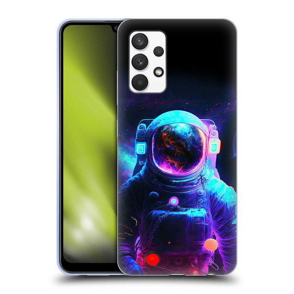 Wumples Cosmic Arts Astronaut Soft Gel Case for Samsung Galaxy A32 (2021)