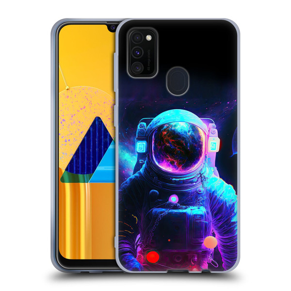 Wumples Cosmic Arts Astronaut Soft Gel Case for Samsung Galaxy M30s (2019)/M21 (2020)