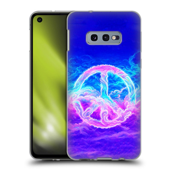 Wumples Cosmic Arts Clouded Peace Symbol Soft Gel Case for Samsung Galaxy S10e