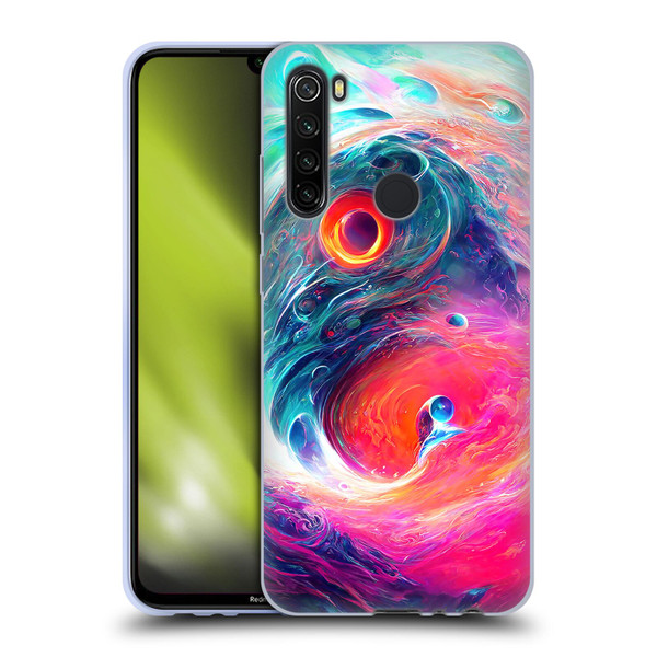 Wumples Cosmic Arts Blue And Pink Yin Yang Vortex Soft Gel Case for Xiaomi Redmi Note 8T