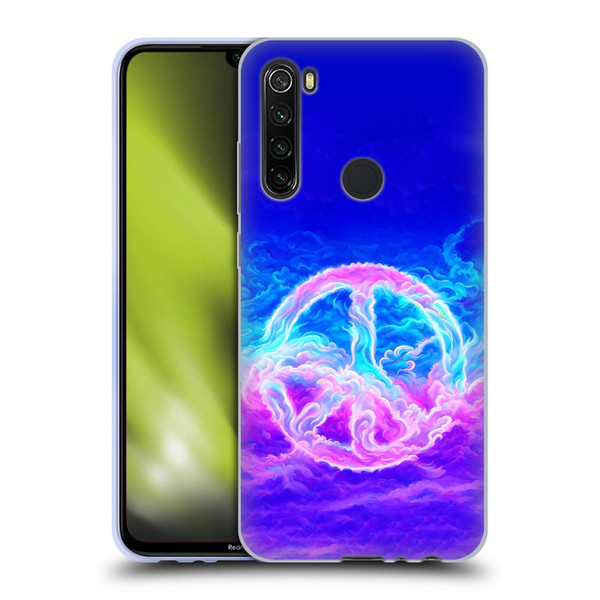 Wumples Cosmic Arts Clouded Peace Symbol Soft Gel Case for Xiaomi Redmi Note 8T