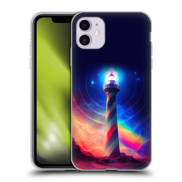 Wumples Cosmic Universe Lighthouse Soft Gel Case for Apple iPhone 11