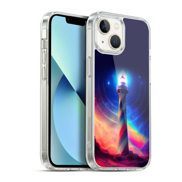 Wumples Cosmic Universe Lighthouse Soft Gel Case for Apple iPhone 13