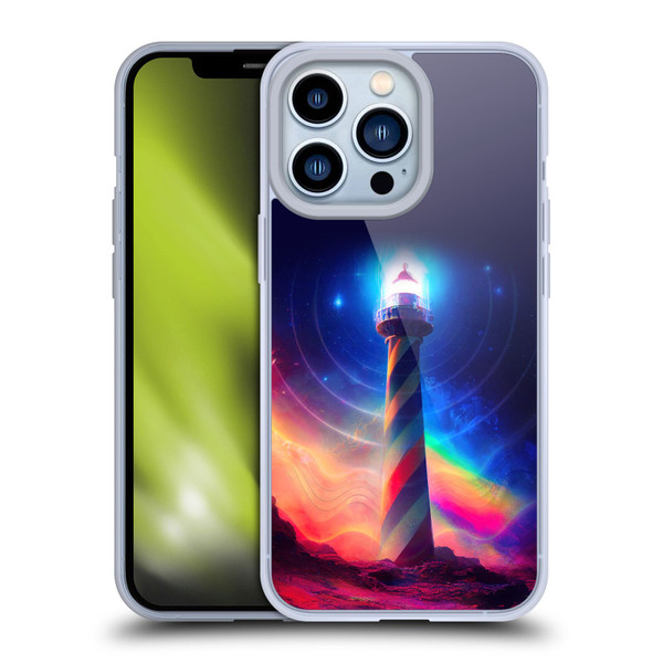 Wumples Cosmic Universe Lighthouse Soft Gel Case for Apple iPhone 13 Pro