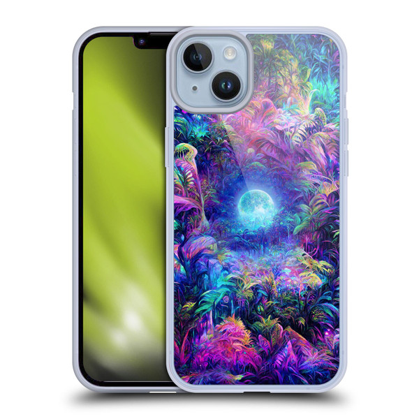 Wumples Cosmic Universe Jungle Moonrise Soft Gel Case for Apple iPhone 14 Plus