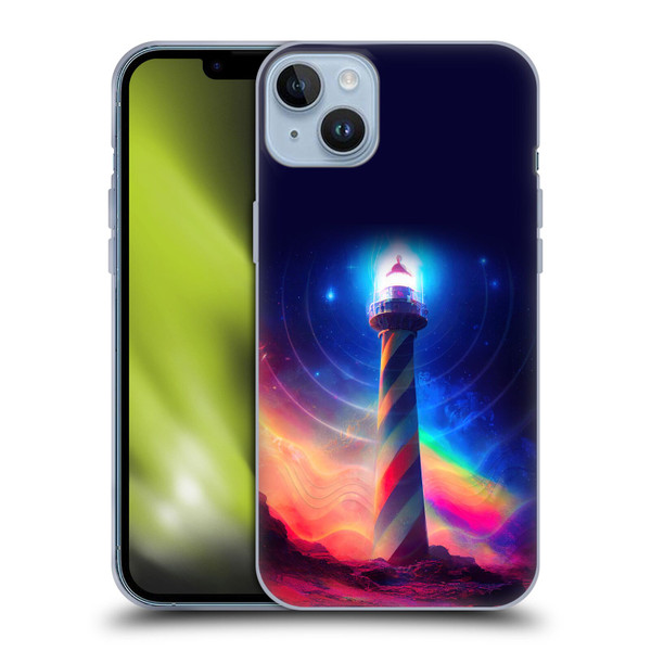 Wumples Cosmic Universe Lighthouse Soft Gel Case for Apple iPhone 14 Plus