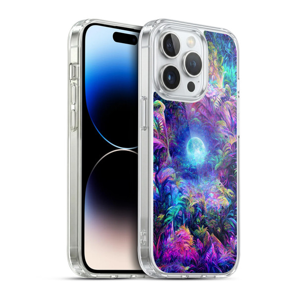 Wumples Cosmic Universe Jungle Moonrise Soft Gel Case for Apple iPhone 14 Pro & MagSafe