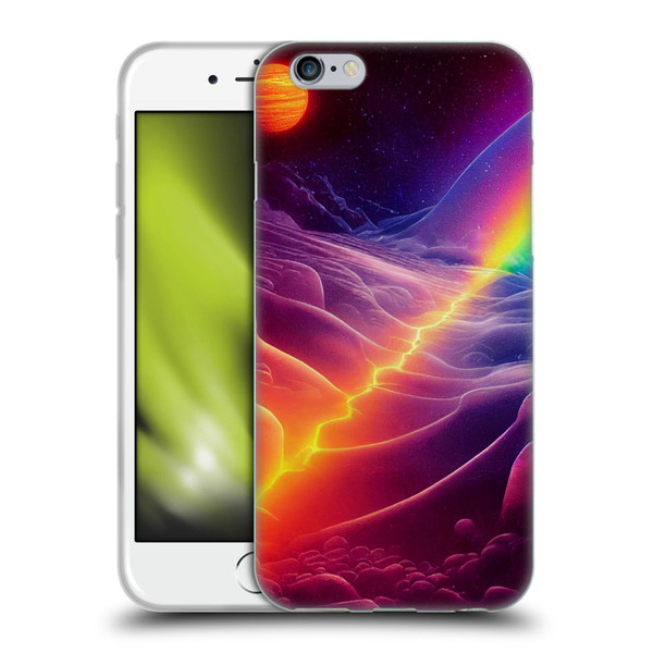 Wumples Cosmic Universe A Chasm On A Distant Moon Soft Gel Case for Apple iPhone 6 / iPhone 6s