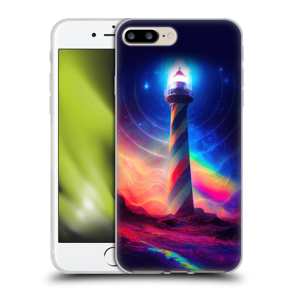 Wumples Cosmic Universe Lighthouse Soft Gel Case for Apple iPhone 7 Plus / iPhone 8 Plus