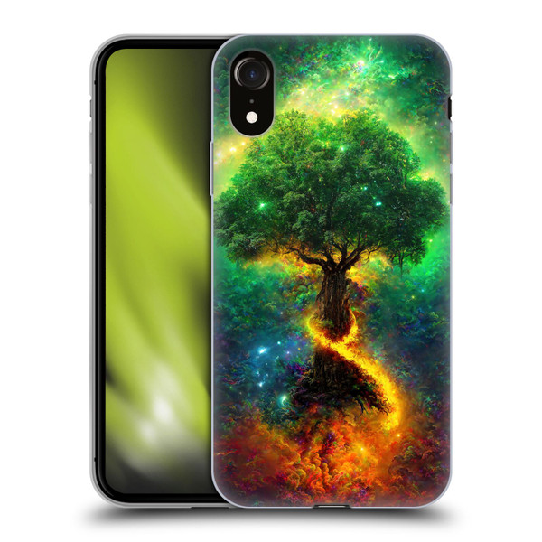 Wumples Cosmic Universe Yggdrasil, Norse Tree Of Life Soft Gel Case for Apple iPhone XR