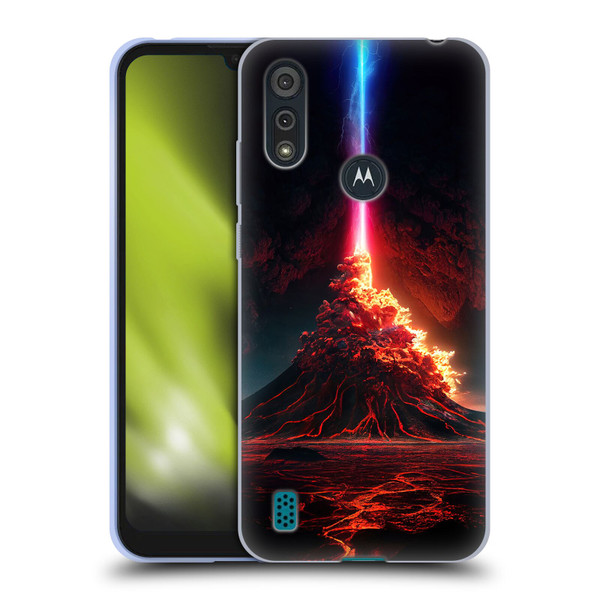 Wumples Cosmic Universe Int Eruption Soft Gel Case for Motorola Moto E6s (2020)