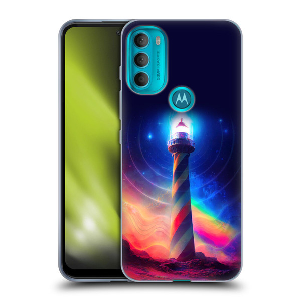Wumples Cosmic Universe Lighthouse Soft Gel Case for Motorola Moto G71 5G