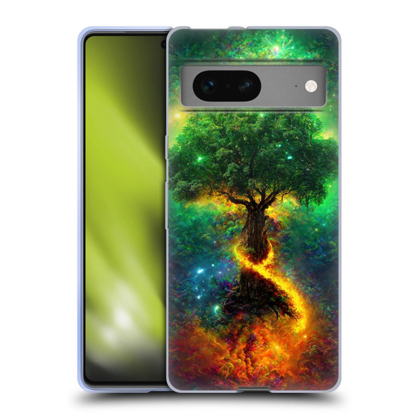Wumples Cosmic Universe Yggdrasil, Norse Tree Of Life Soft Gel Case for Google Pixel 7