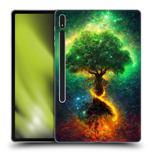 Wumples Cosmic Universe Yggdrasil, Norse Tree Of Life Soft Gel Case for Samsung Galaxy Tab S8 Plus