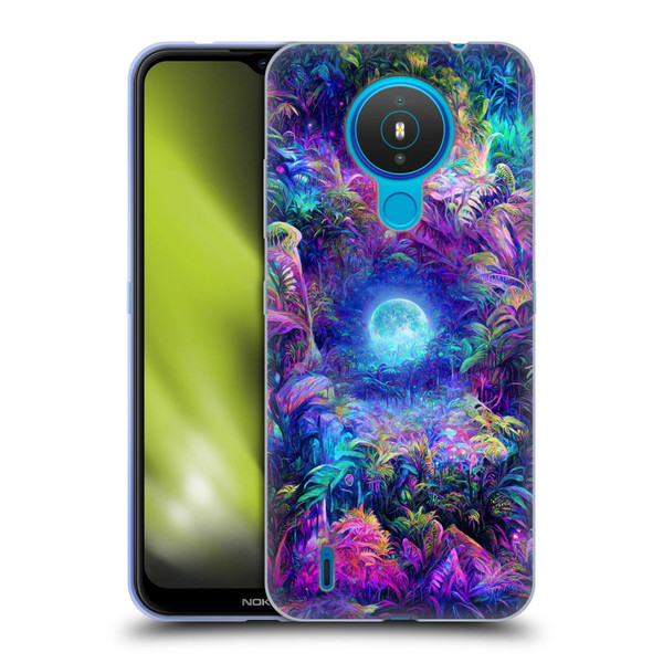 Wumples Cosmic Universe Jungle Moonrise Soft Gel Case for Nokia 1.4