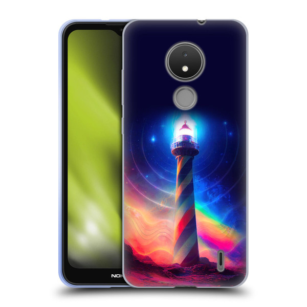 Wumples Cosmic Universe Lighthouse Soft Gel Case for Nokia C21