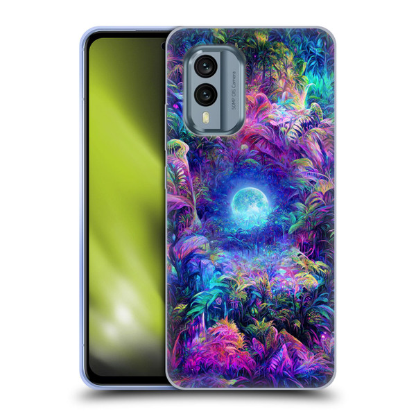 Wumples Cosmic Universe Jungle Moonrise Soft Gel Case for Nokia X30