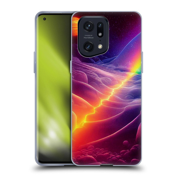Wumples Cosmic Universe A Chasm On A Distant Moon Soft Gel Case for OPPO Find X5 Pro