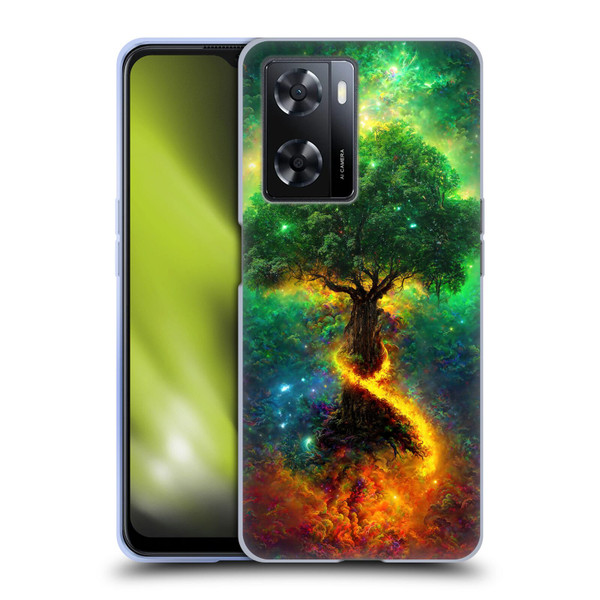 Wumples Cosmic Universe Yggdrasil, Norse Tree Of Life Soft Gel Case for OPPO A57s