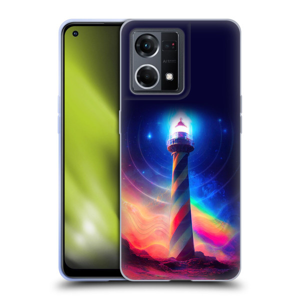 Wumples Cosmic Universe Lighthouse Soft Gel Case for OPPO Reno8 4G