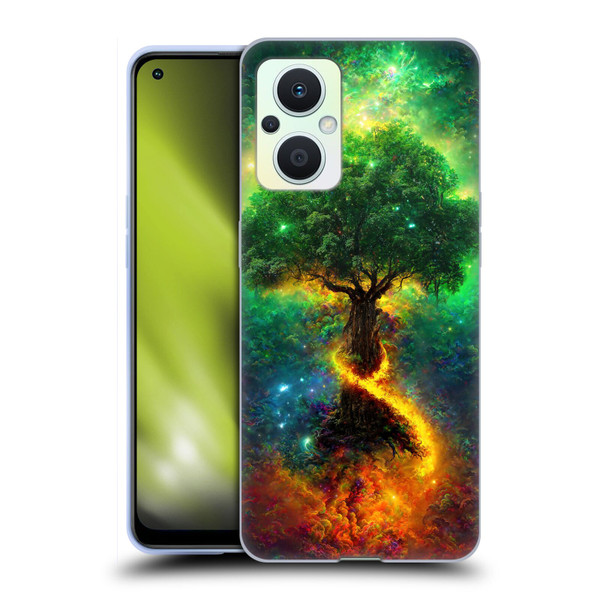 Wumples Cosmic Universe Yggdrasil, Norse Tree Of Life Soft Gel Case for OPPO Reno8 Lite